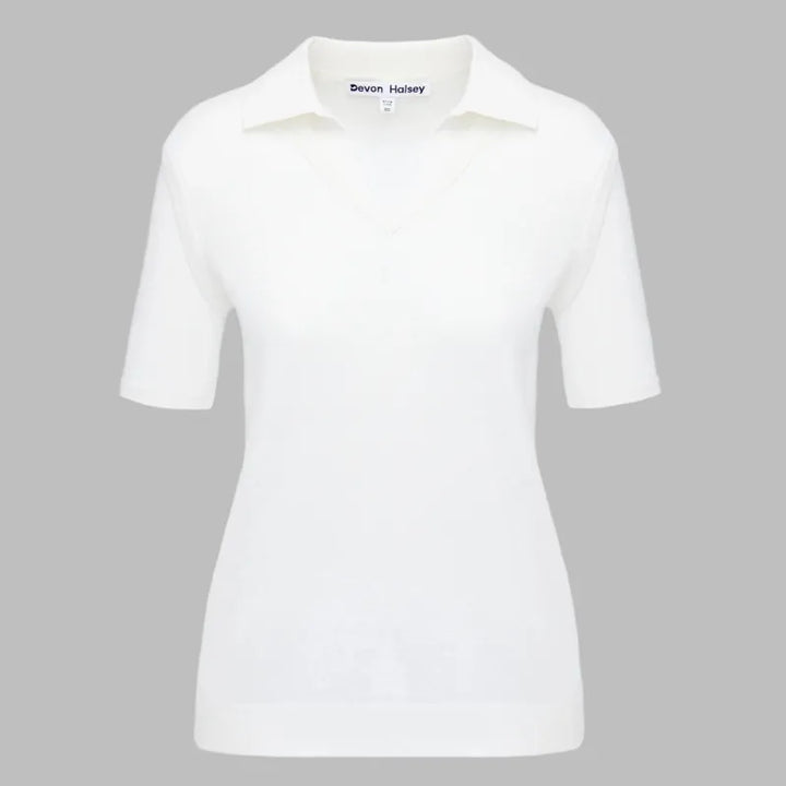 Devon Halsey Jojo Cashmere Sweater - White