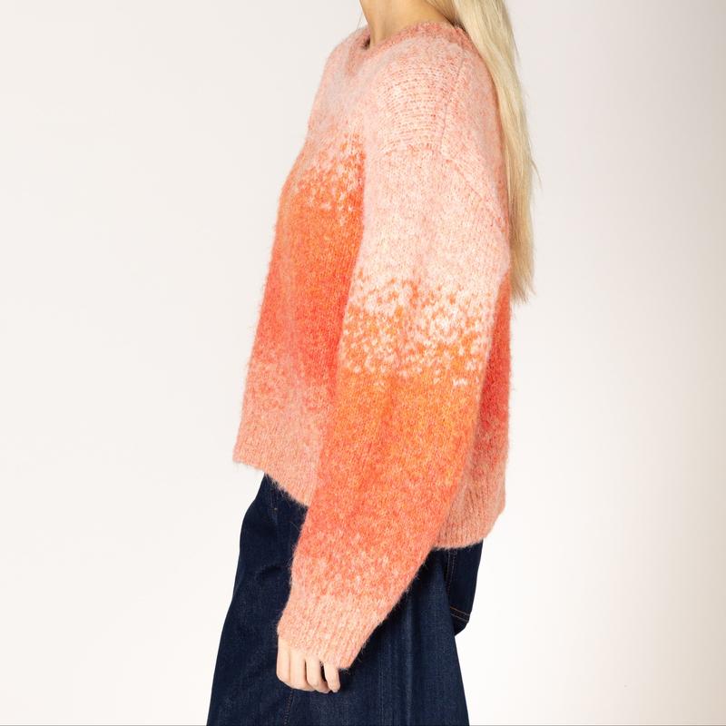 Lyla & Luxe Elden Sweater - Coral Fade