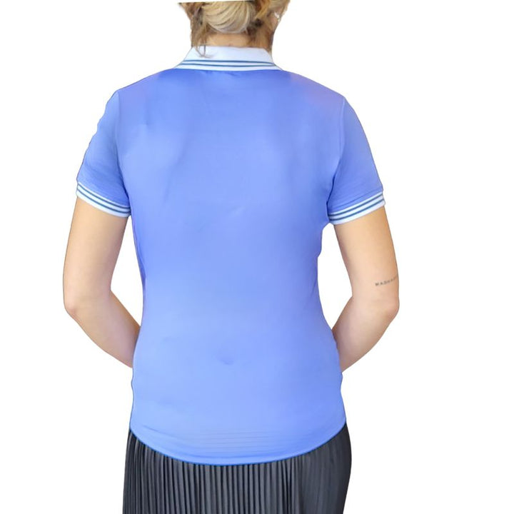 inPhorm Emma S/S Polo - Periwinkle/White