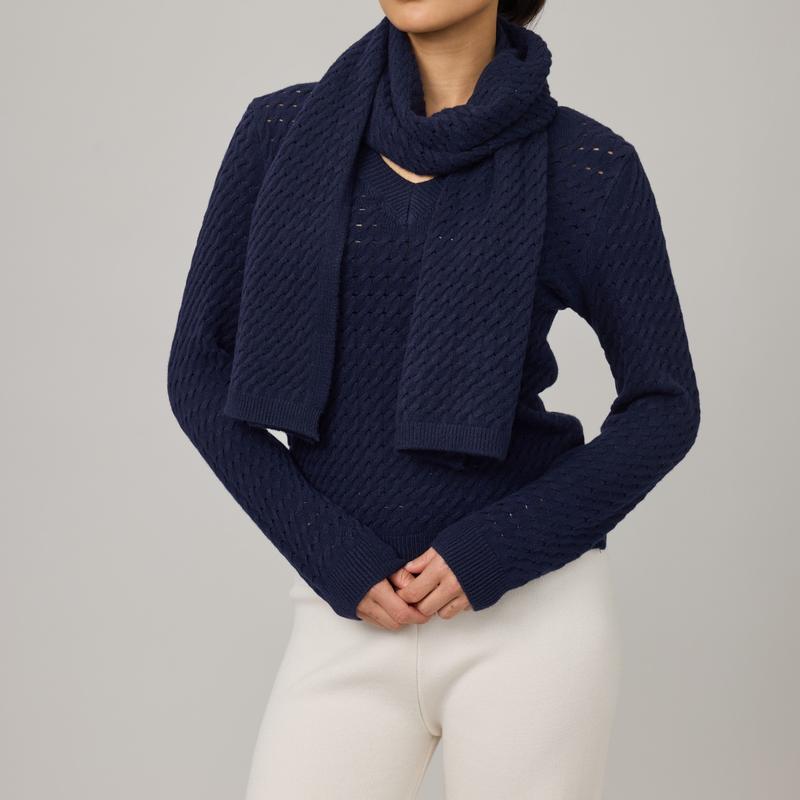 Pistache Chain Knit Scarf - Various colours