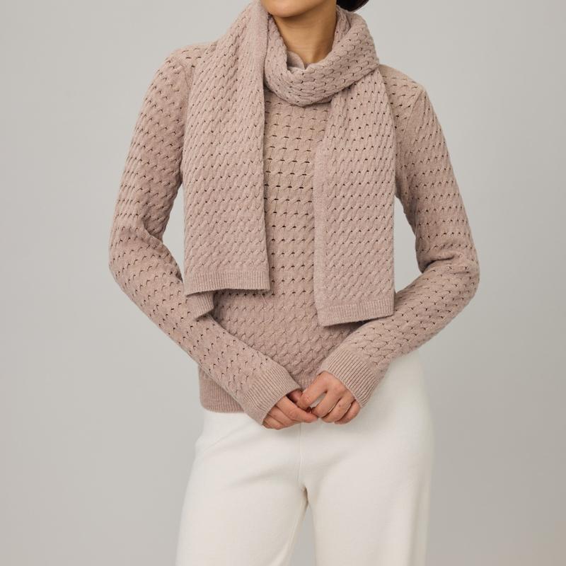Pistache Chain Knit Scarf - Various colours