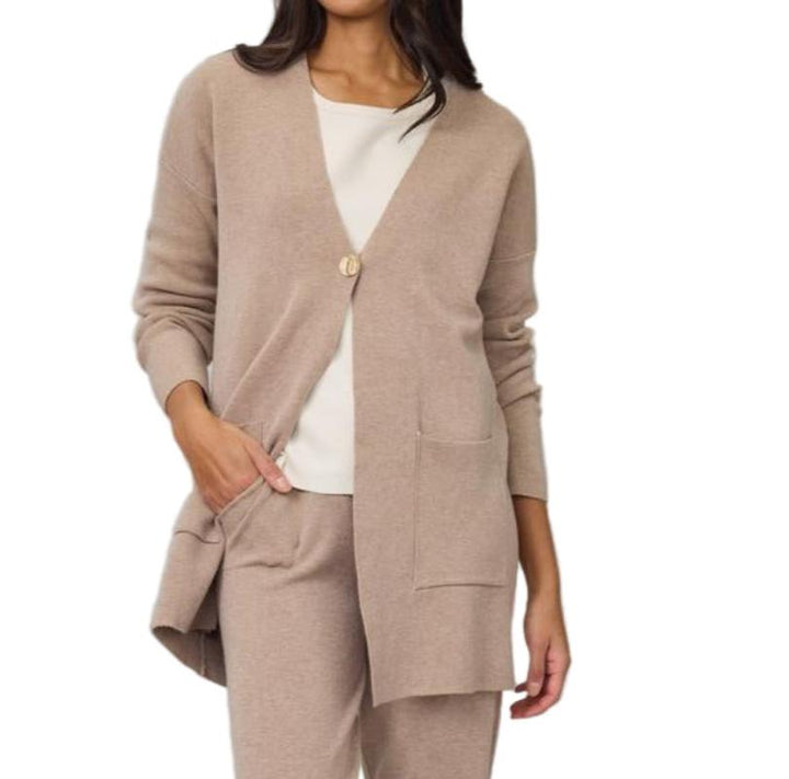 Pistache Knit Cardigan - Walnut