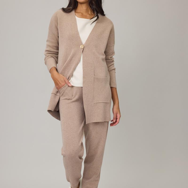 Pistache Knit Cardigan - Walnut