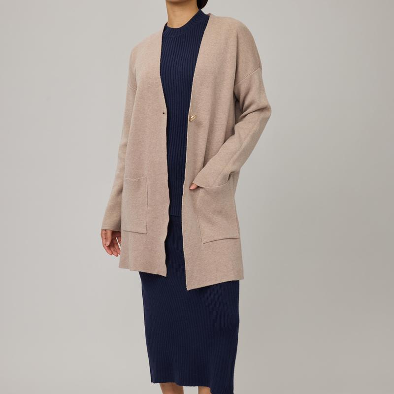 Pistache Knit Cardigan - Walnut