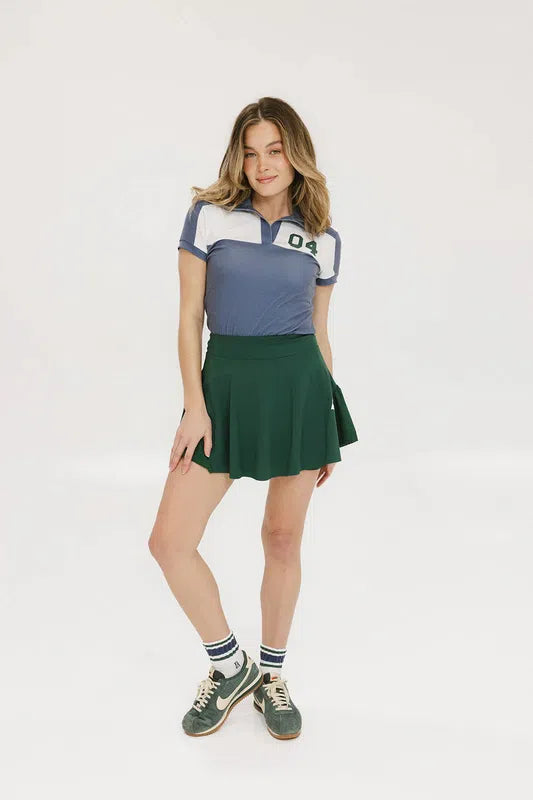 Fore All Angie Polo - Colour Block Indigo