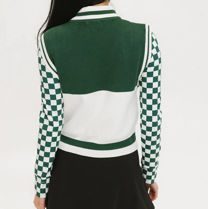 Fore All Fore S/L Sweater - Green/White