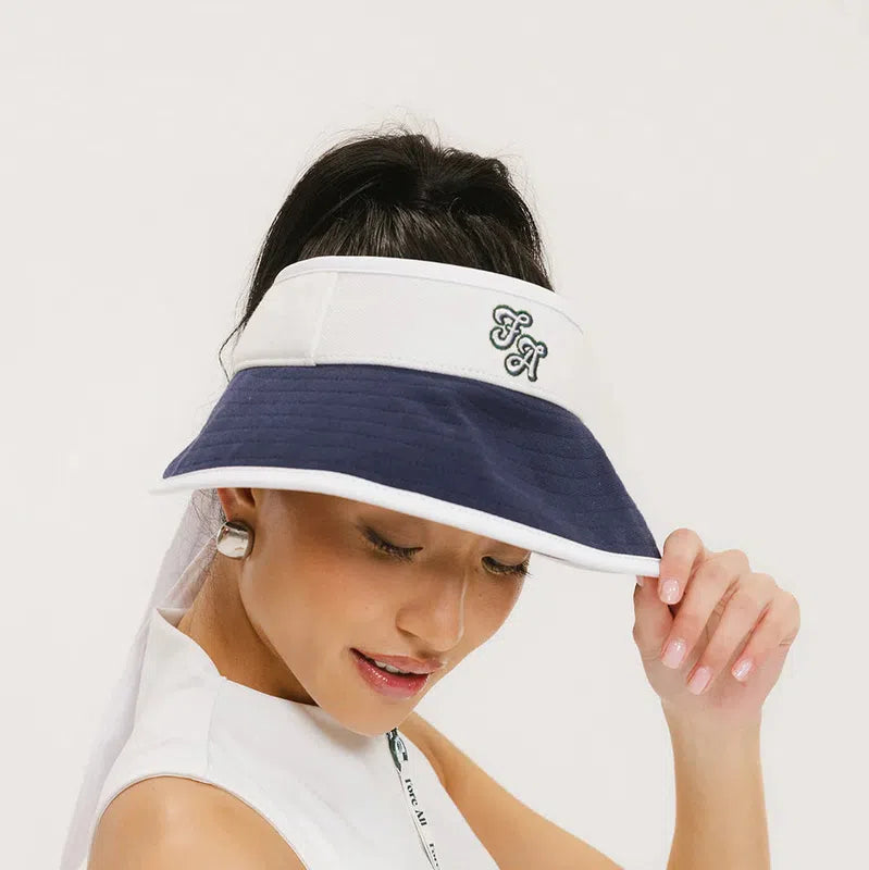 Fore All June Visor - White/Indigo