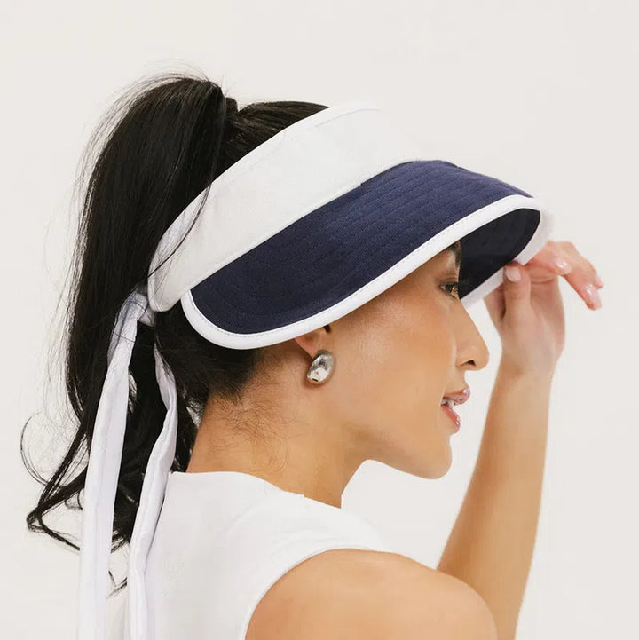 Fore All June Visor - White/Indigo