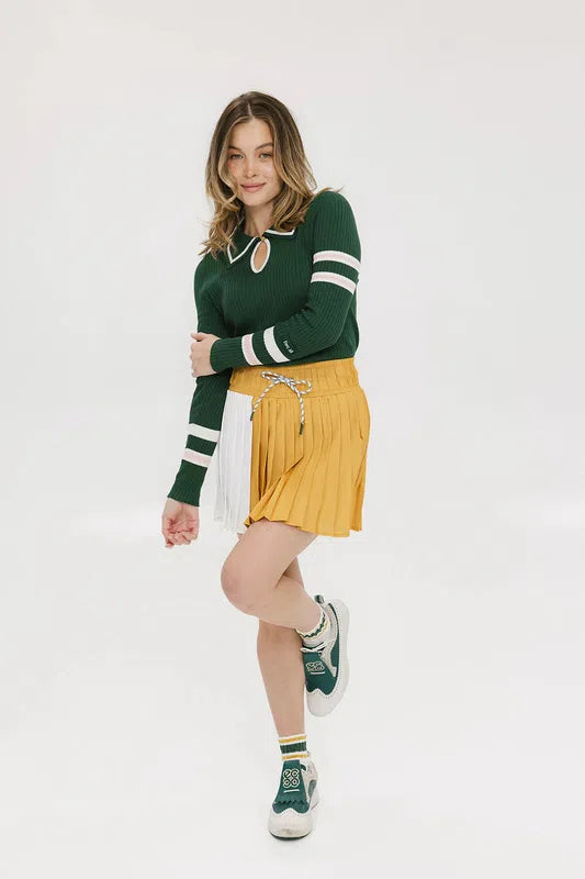 Fore All Alice Rib L/S Polo - Green