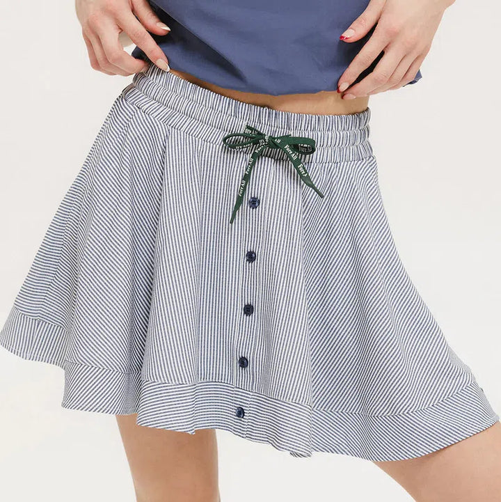 Fore All Patty Skort - Indigo Stripe
