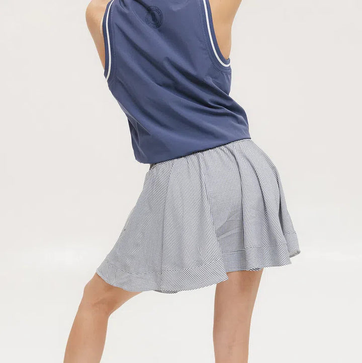 Fore All Patty Skort - Indigo Stripe