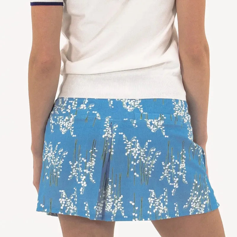 Foray Golf Notched Hem Skort - Lily of the Valley