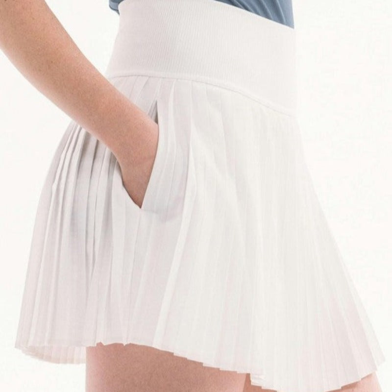 Foray Golf Petite Pleat Skort - White