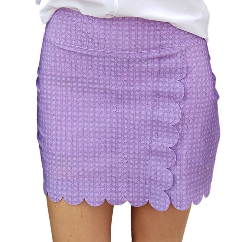 Foray Golf Scalloped Faux Wrap Skort - Purple