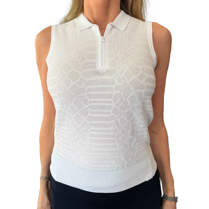 Foray Golf Snake S/L Polo - White