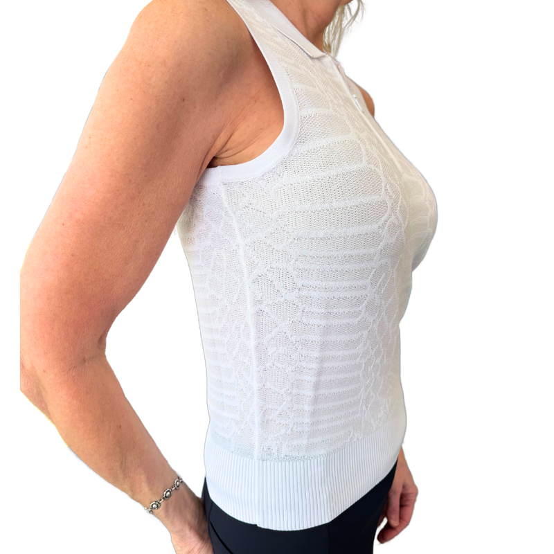 Foray Golf Snake S/L Polo - White