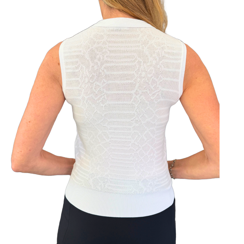 Foray Golf Snake S/L Polo - White