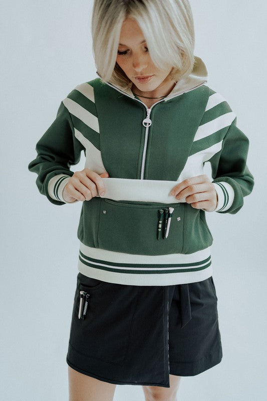 Fore All Monroe Half Zip Top - Green