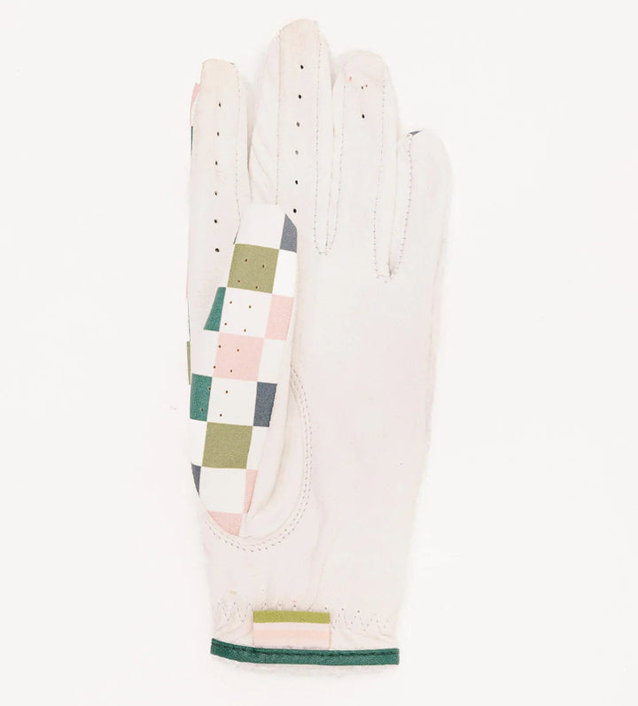 Fore All Vintage Golf Glove - Barbie Check