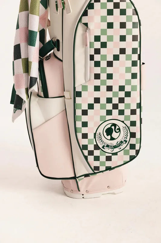 Fore All Golf Bag - Pink/White Check
