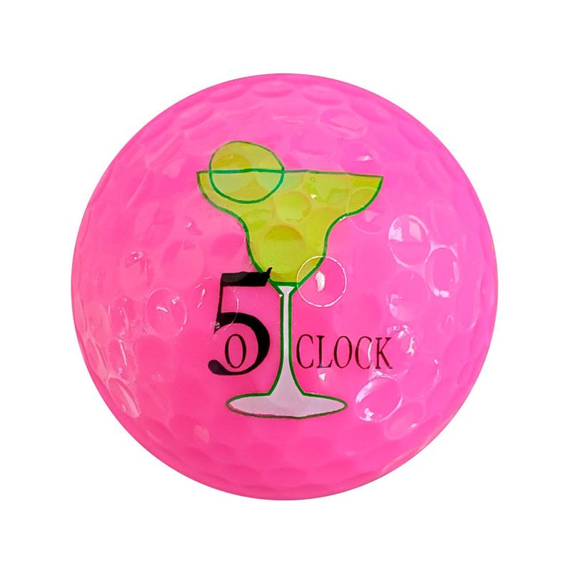 Navika Pink Golf Ball - 5 O'Clock
