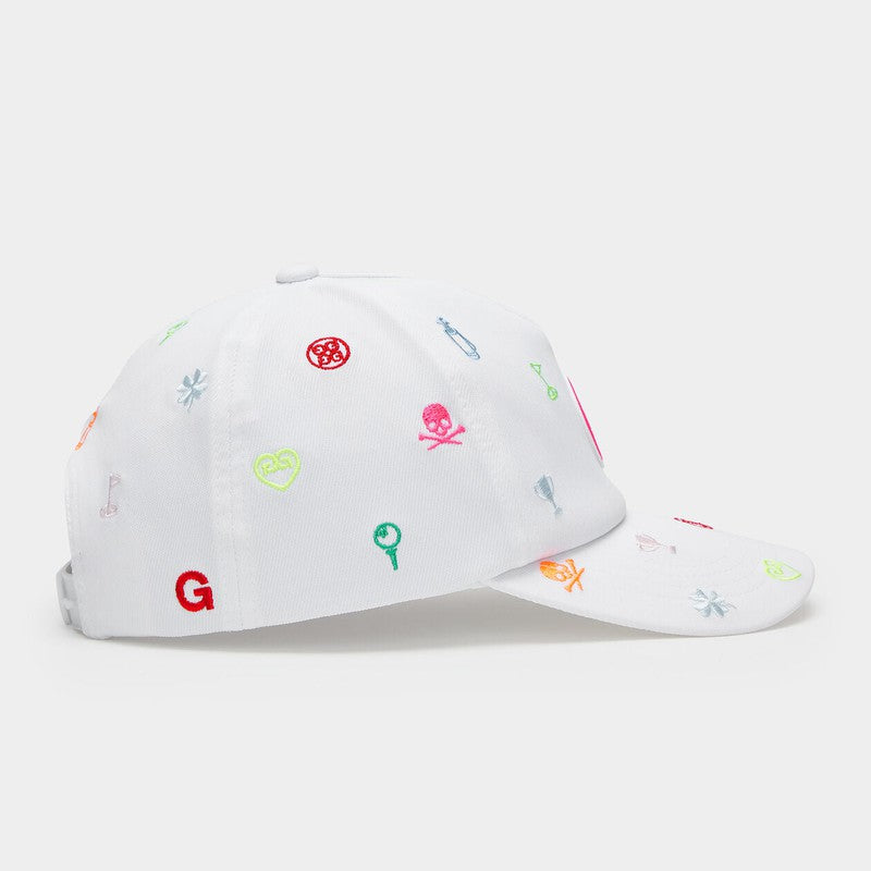 G/FORE Embroidered Multi Icon Hat - White