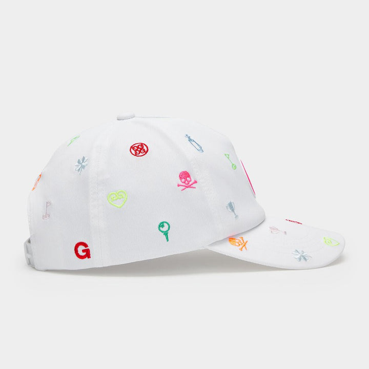 G/FORE Embroidered Multi Icon Hat - White