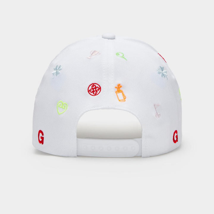 G/FORE Embroidered Multi Icon Hat - White