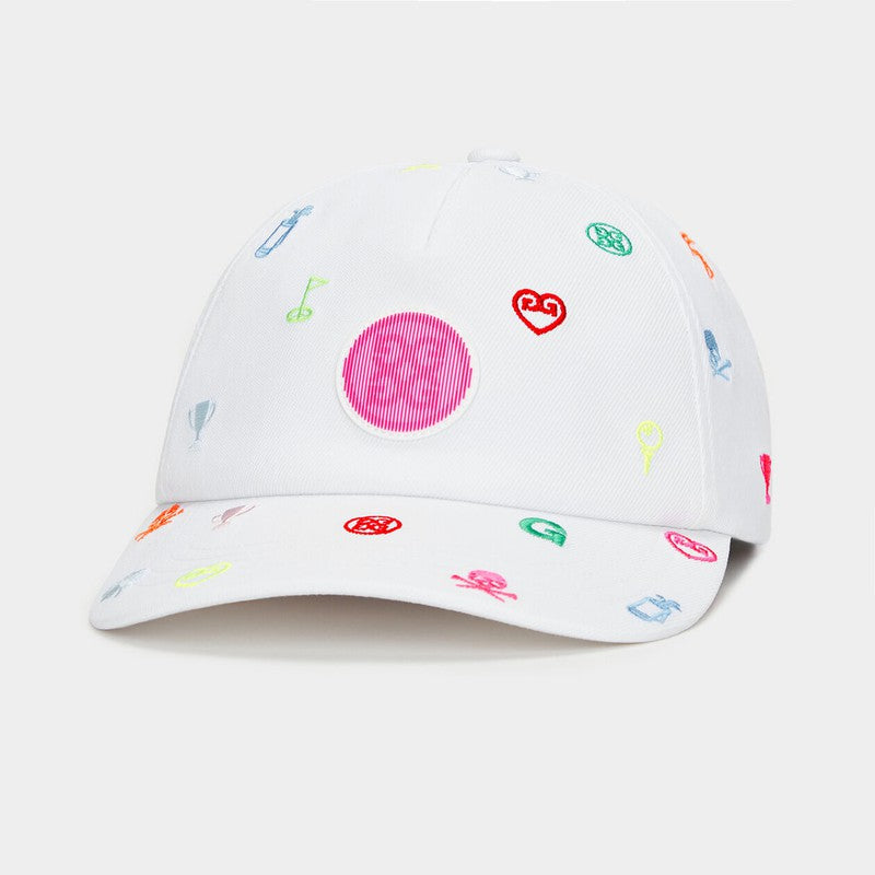 G/FORE Embroidered Multi Icon Hat - White