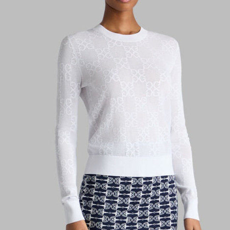 G/FORE Pointelle Sweater - Snow