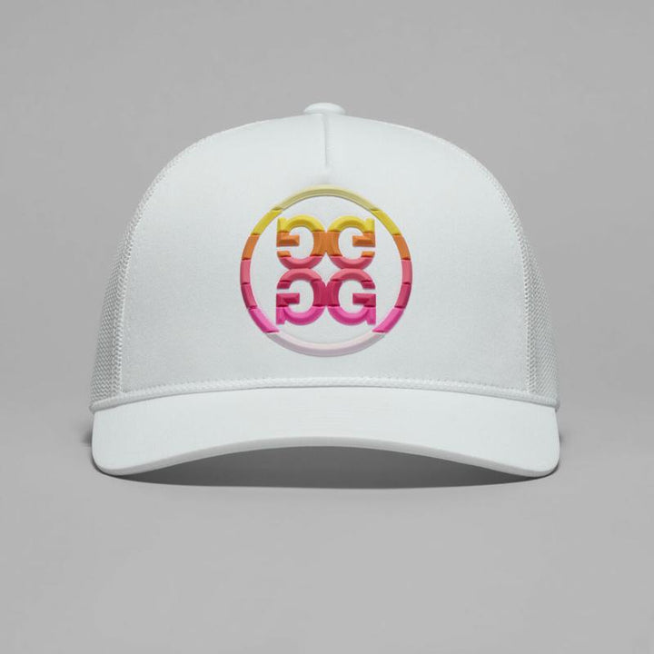 G/FORE Gradient Circle G's Trucker Hat - White