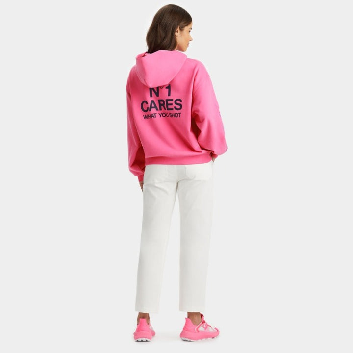 G/FORE No One Cares Hoodie - Day Glo PInk