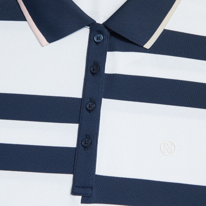 G/FORE Tech Pique S/S Polo - White/Navy