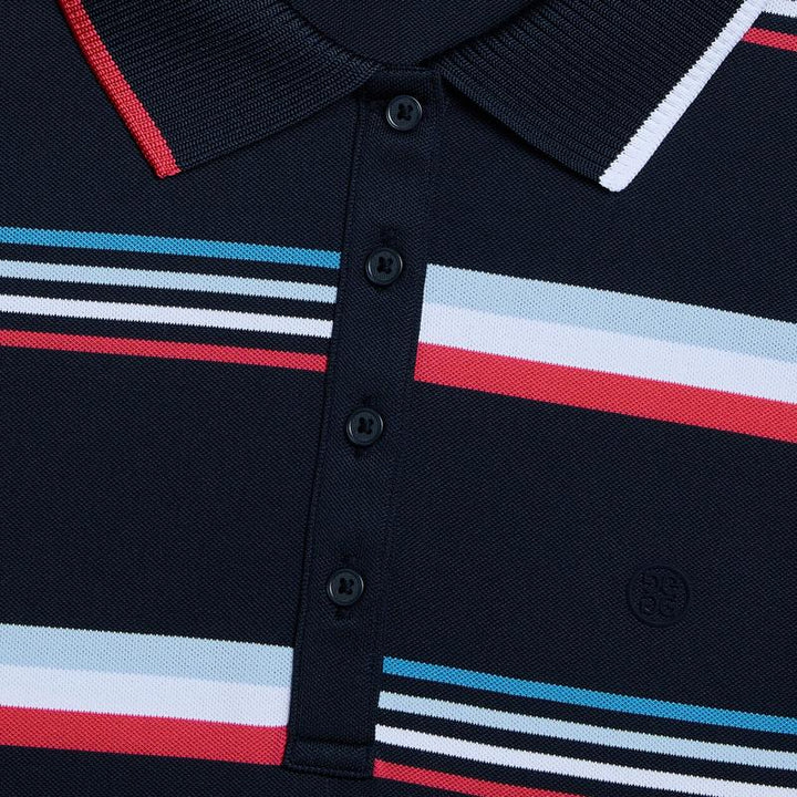 G/FORE Tech Pique S/L Polo - Twilight Stripe