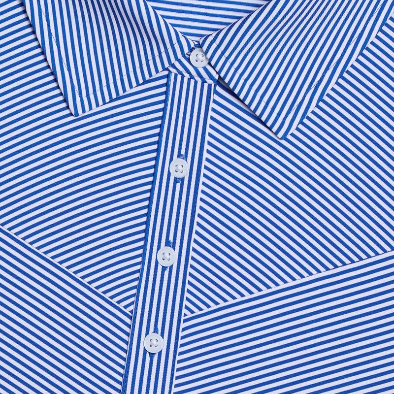 G/FORE Stripe S/L Polo - Blue/White