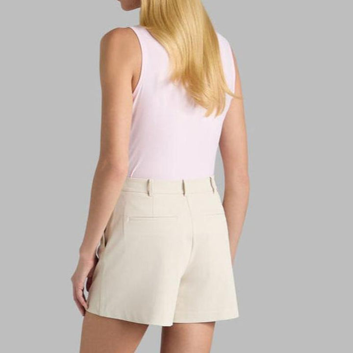 G/FORE Pleated Collar S/L Polo - Blush