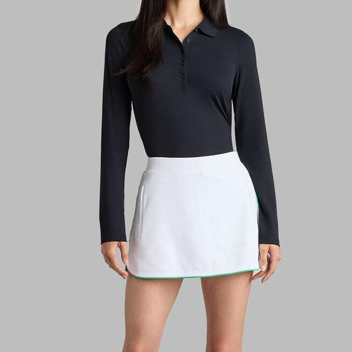 G/FORE Ribbed Tech L/S Polo - Black