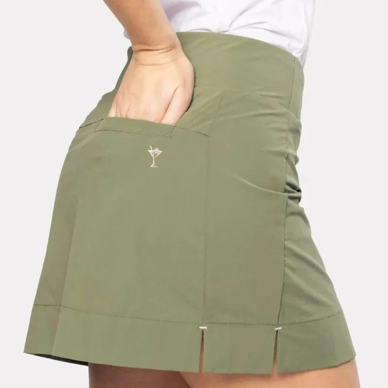 Golftini Be An Athlete Skort - Olive Green
