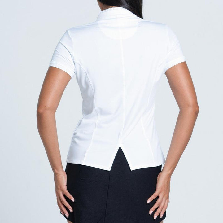 Lucky In Love Pleated Collar S/S Top - White