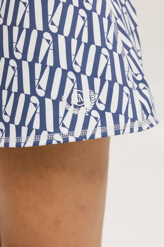 Fore All George Skort - Indigo/White FA