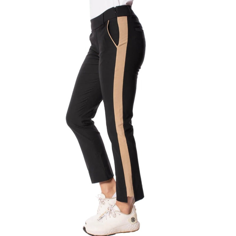 Golftini Ankle Pant - Black/Camel