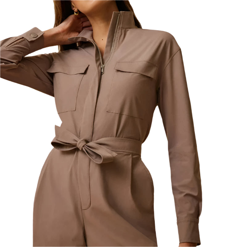 Greyson Phoenix L/S Jumpsuit - Clay