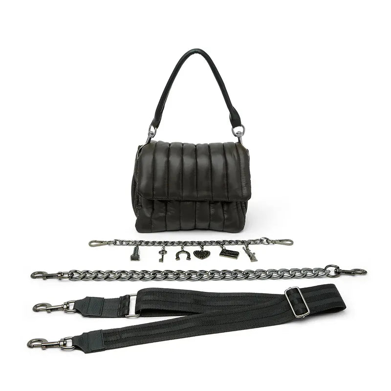 Think Royln Lucky Lady Bag - Shiny Black