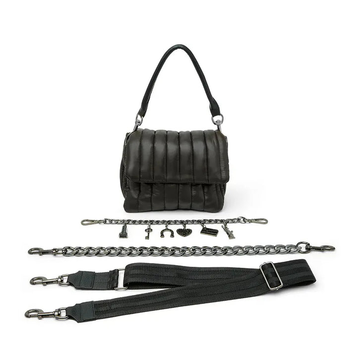 Think Royln Lucky Lady Bag - Shiny Black