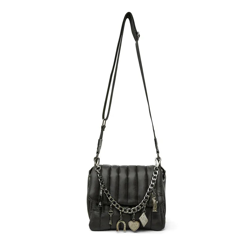 Think Royln Lucky Lady Bag - Shiny Black
