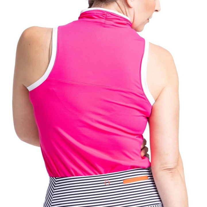 Kinona Overlap WrapS/L Top - Preppy Pink