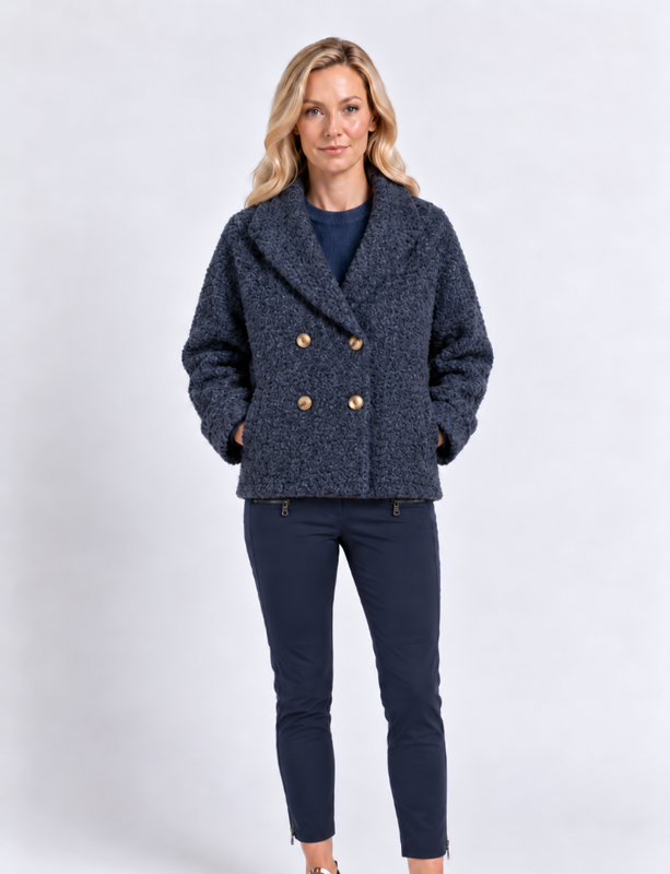 Humility Kinori Boucle Jacket - Blue