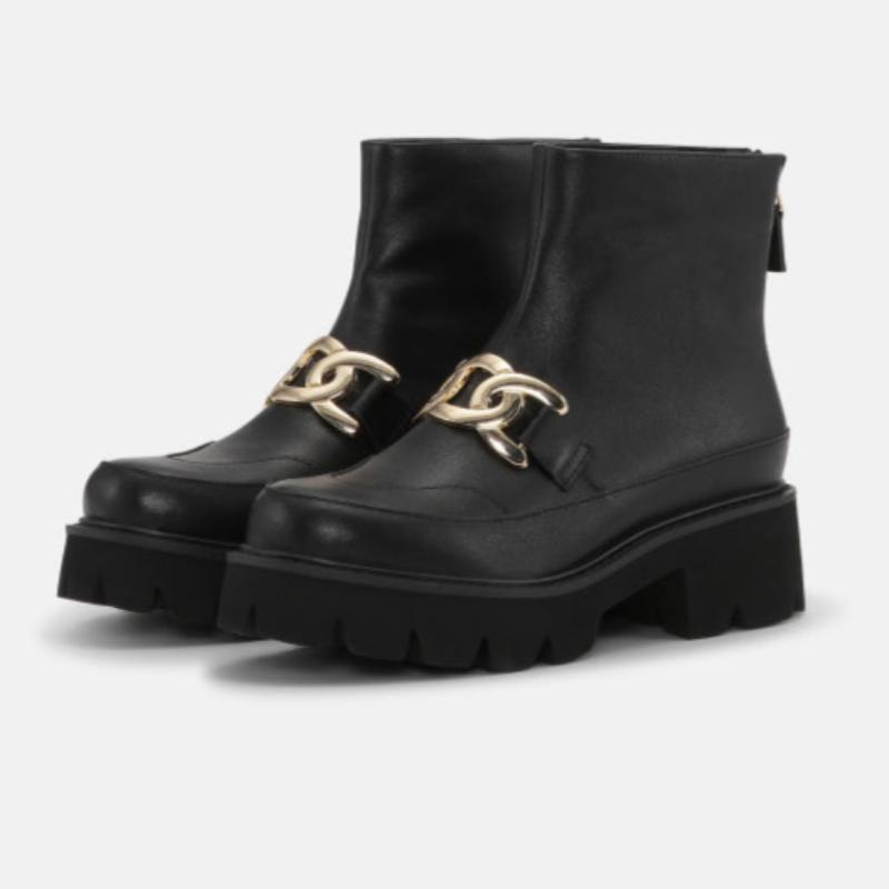 Ilse Jacobsen Miley Buckle Boot - Black