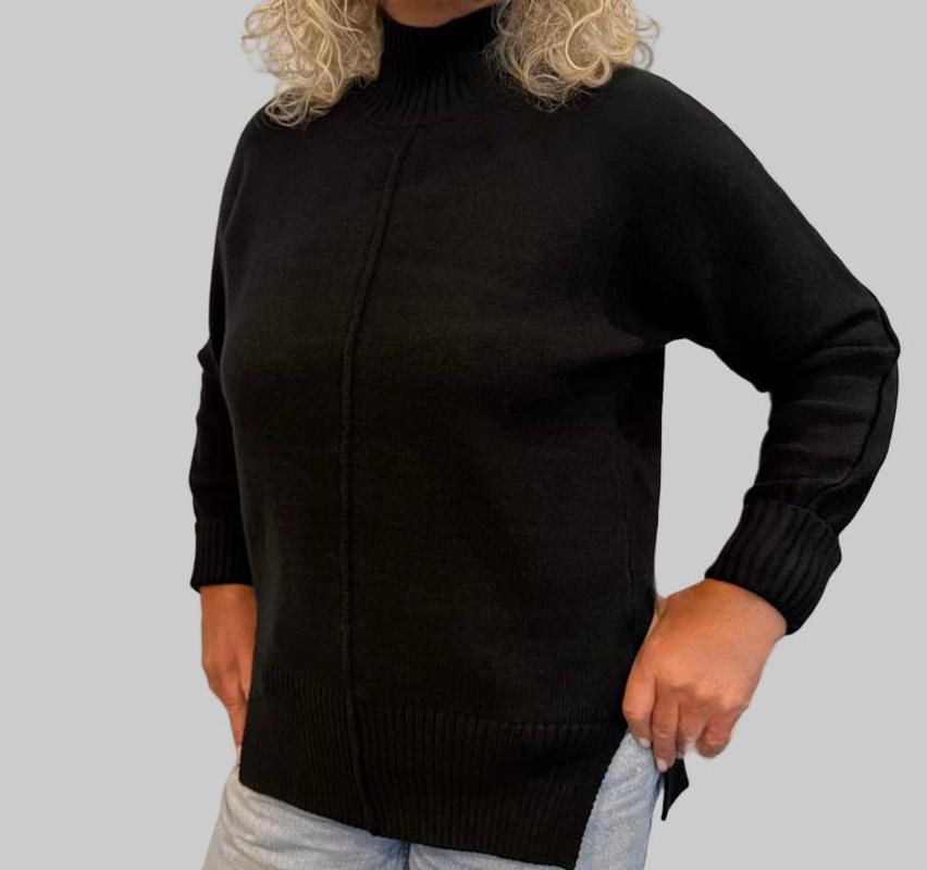 Atelier by Lyse Spenard Mock Neck Sweater - Black