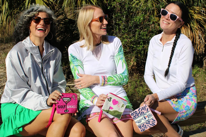 Best of Golf Beaddie Wristlet - Pink Flag